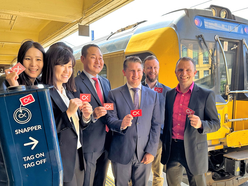  티머니, 뉴질랜드 웰링턴 전체 철도 AFC 서비스 오픈 기념 단체사진