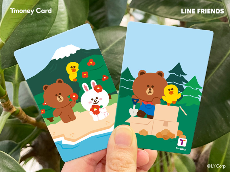 Tmoney Card. LINE FRIENDS
