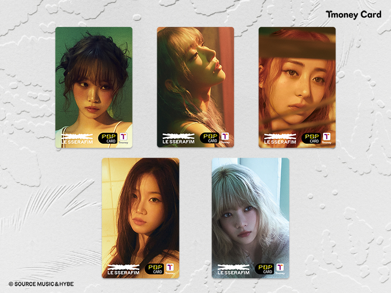 Tmoney Card. LE SSERAFIM. POP CARD