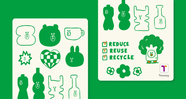 친환경 티머니 카드 / REDUCE, REUSE, RECYCLE