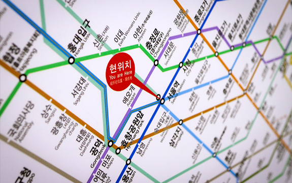 대중교통 지하철 노선도 / 현위치 : 서울역