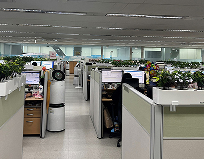 장애 상담센터 사무실 내부