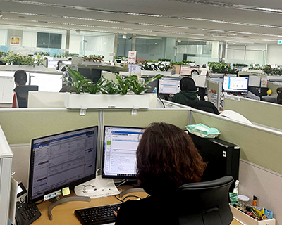 장애 상담센터 사무실 내부